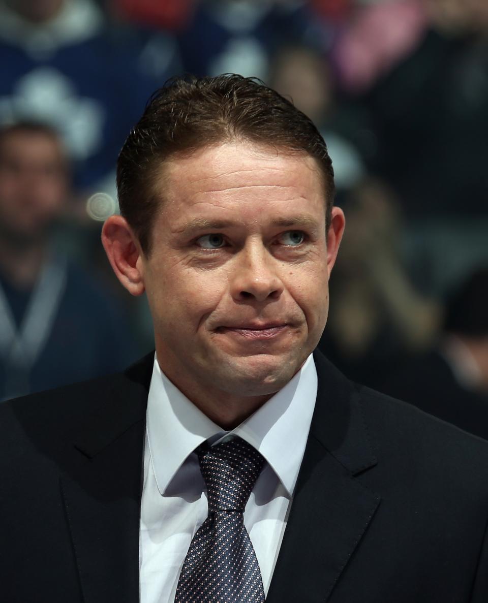 TORONTO, ON - NOVEMBER 11: Pavel Bure is presented with his Hall of Fame jacket prior to the Hockey Hall of Fame Legends Game at the Air Canada Centre on November 11, 2012 in Toronto, Canada. Bure will be inducted into the Hockey Hall of Fame at a ceremony at the Hall on November 12. (Photo by Bruce Bennett/Getty Images)