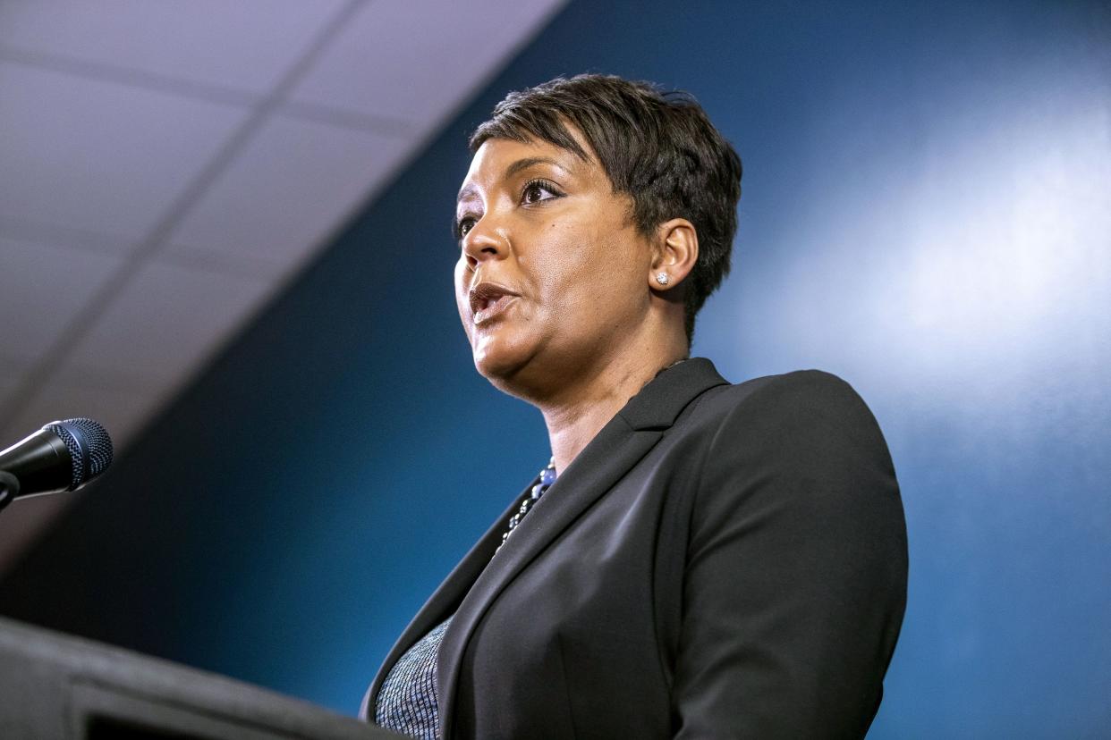 Atlanta Mayor Keisha Lance Bottoms is seen on March 17, 2021. (Alyssa Pointer/Atlanta Journal-Constitution via AP)