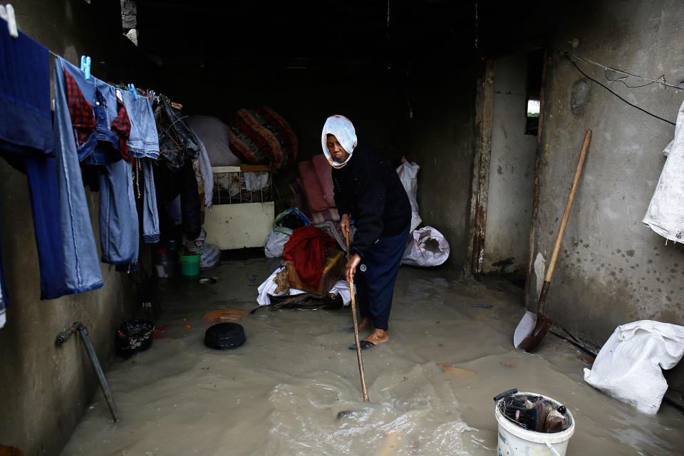 Heavy rains, flooding force evacuations in the Gaza Strip