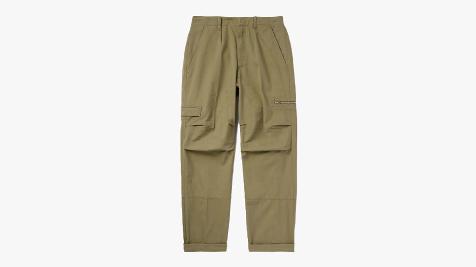 Tom Ford Straight-Leg Pleated Cotton-Twill Cargo Trousers