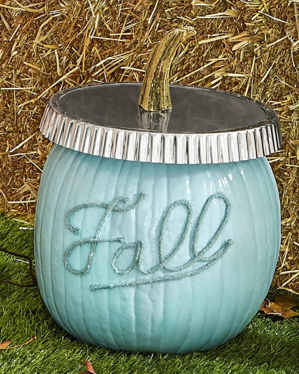 "Fall" Jar Pumpkin