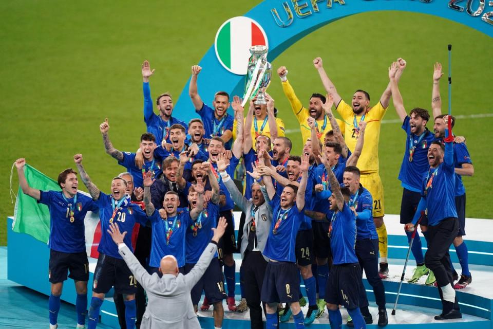 Italy beat England in the Euro 2020 final at Wembley (Mike Egerton/PA Archive)