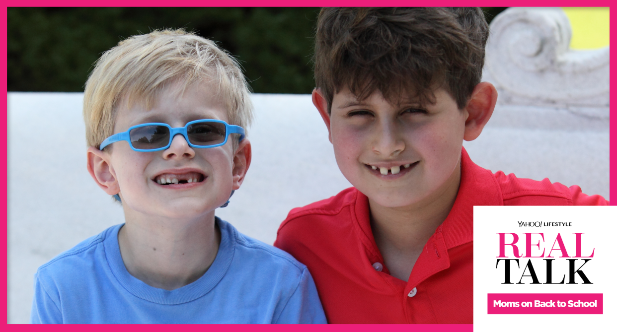 Hallie Levine’s son Geoffrey (left, with big brother Teddy on the right) experienced bullying at camp. (Photo: Courtesy of Hallie Levine)