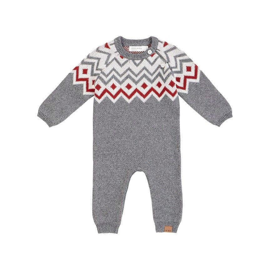 Miles Baby Fair Isle Knit Playsuit. (Photo: Maisonette)