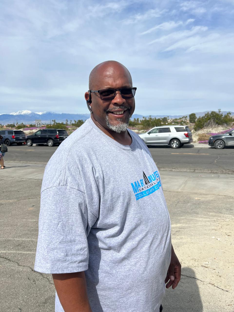 At last week's Mary Nutter Collegiate Classic in Cathedral City, Calif., former OU defensive lineman Tyrone Rodgers manned the team drop-off gate. Rodgers, a high school teammate of Jamelle Hollieway