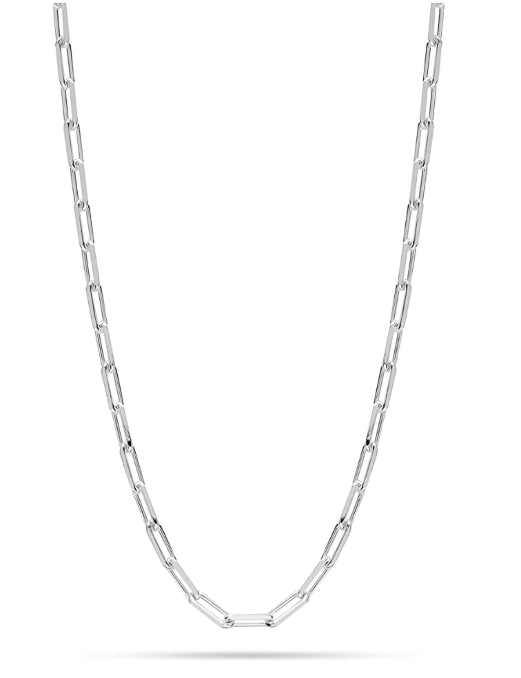 LeCalla Sterling Silver Link Chain Necklace (Photo via Amazon)