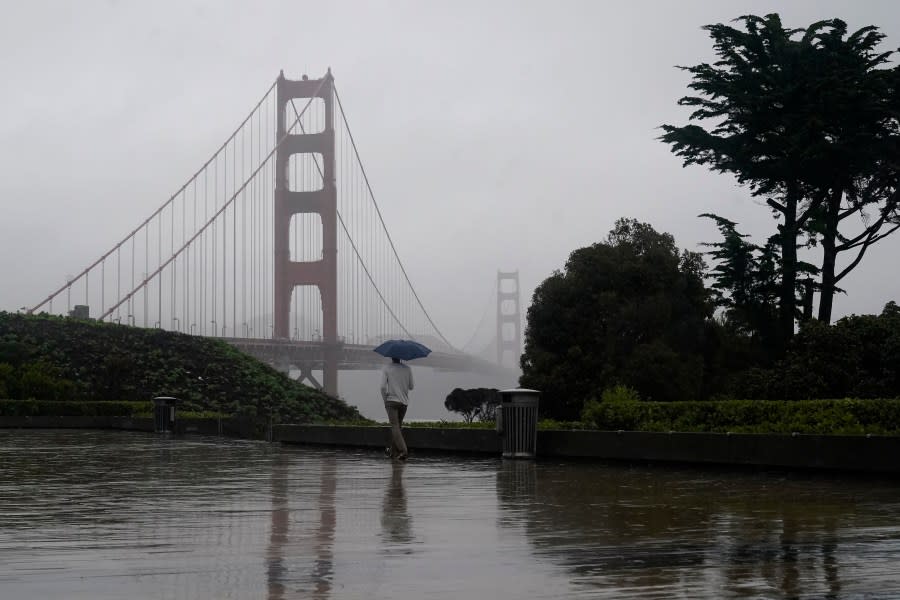 Rainy Golden Gate Bridge