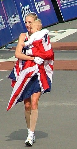 <p>Among Britain’s greatest long distance runners and a three time winner of the London Marathon and New York Marathon, Paula Radcliff holds the world record for the fastest time clocked by a female marathoner.<br>After a series of injuries and her pregnancy forced Radcliff to take a break in 2006, she came back with a bang and went on to win the New York Marathon in November 2007, the year her daughter Isla was born. Radcliff continued to participate in marathons after her second child, son Raphael, was born in 2010, until her retirement from her competitive running career at the 2015 London Marathon.<br><em><br>Image courtesy: By Flickr user Alan Cordova – Paula & Isla Radcliffe on FlickrOriginally uploaded to the English Wikipedia at Image:Paula & Isla Radcliffe 2007 NYC.jpg, CC BY 2.0, https://commons.wikimedia.org/w/index.php?curid=4831627</em> </p>