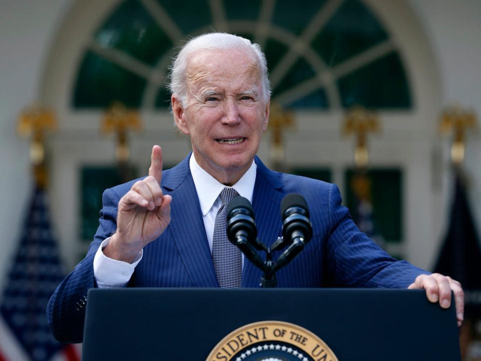 US President Joe Biden delivers remarks about lowering health care costs in the Rose Garden at the White House on September 27, 2022 in Washington, DC.