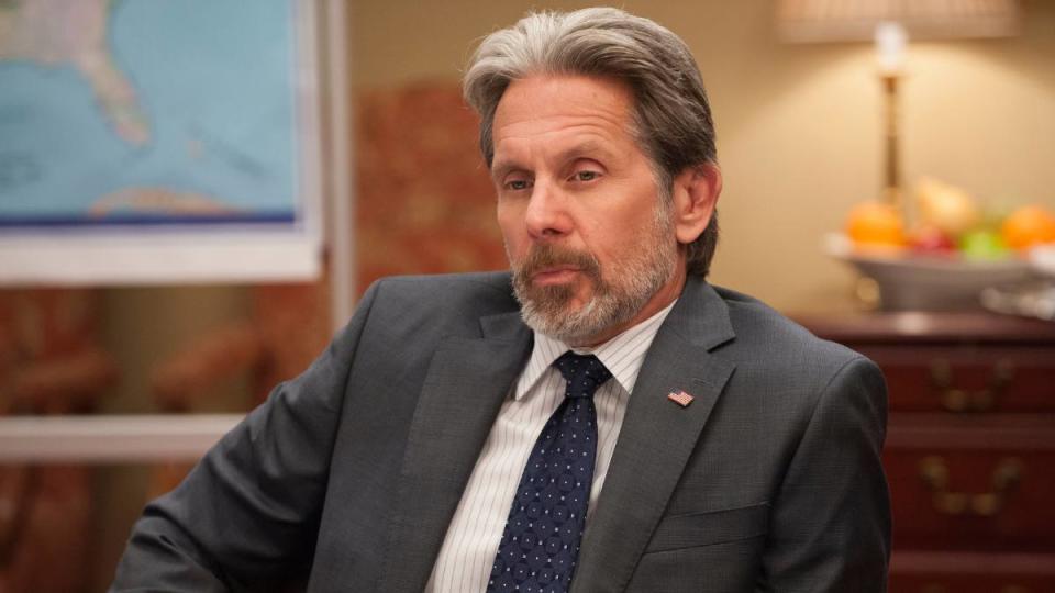 Gary Cole sitting