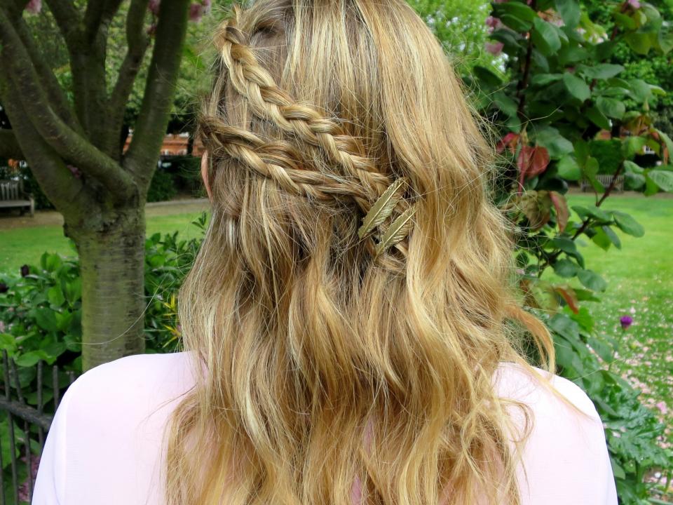 For the bridesmaids: Braided Hair