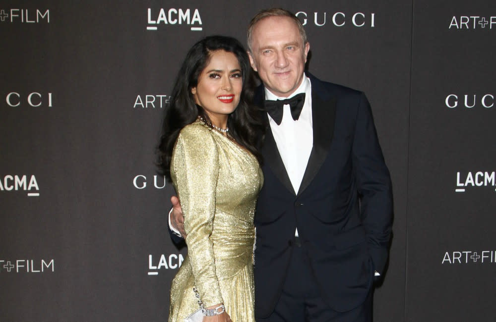 Salma Hayek, François-Henri Pinault credit:Bang Showbiz