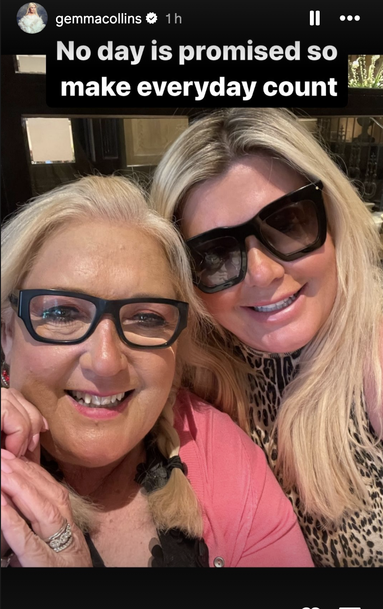 Gemma Collins has a close bond with her mum Joan. (Instagram)