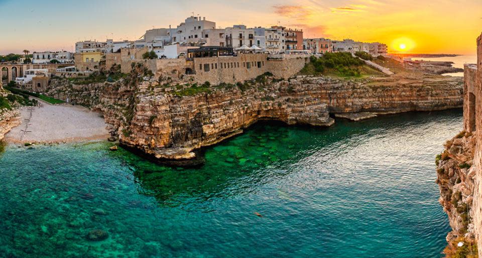 Polignano a Mare, Italia, la ciudad más acogedora del mundo.