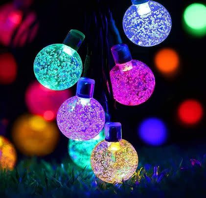 Save £9 on this set of colourful solar powered fairy lights