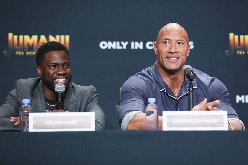 Kevin Hart and Dwayne Johnson | Victor Chavez/Getty