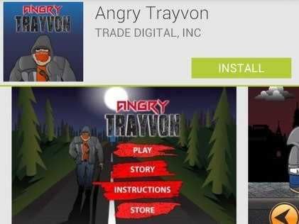 trayvon martin removed android app