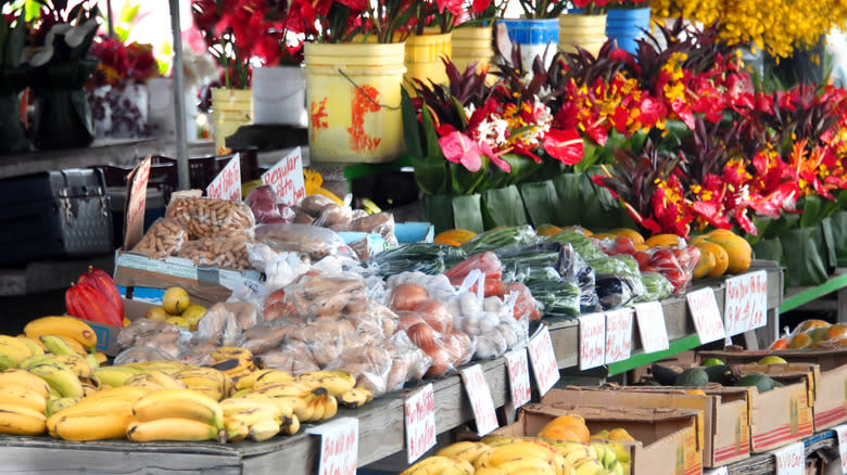 Farmer's market in Hawaii
