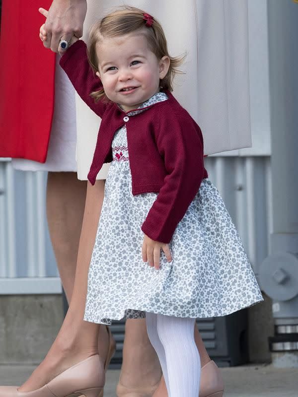 Princess Charlotte is set to have a tea party at Kensington Palace. Photo: Getty