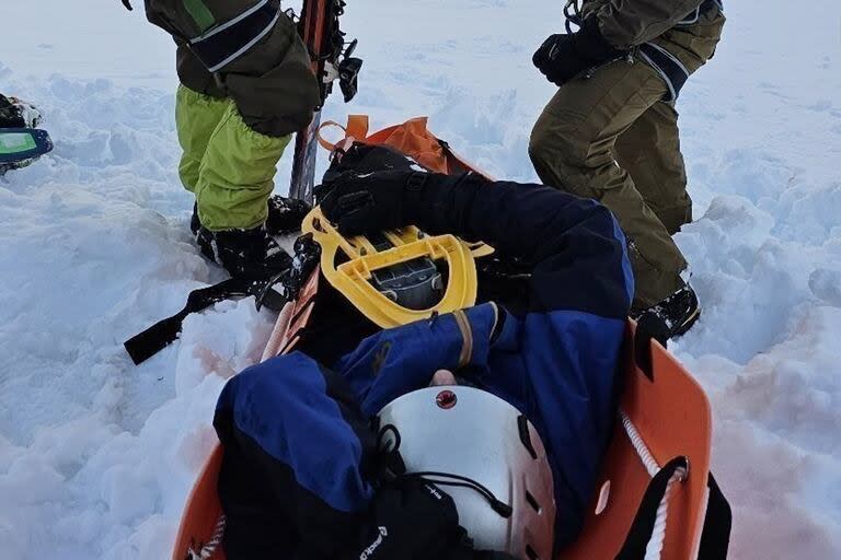 La mujer accidentada pudo ser localizada a través de un GPS que llevaba consigo y se la rescató sin contratiempos