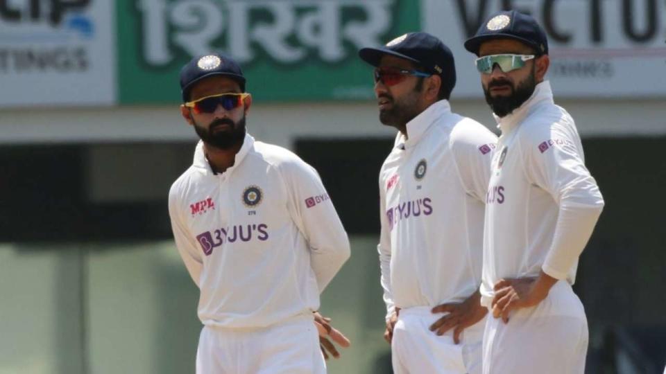 Ajinkya Rahane, Rohit Sharma and Virat Kohli