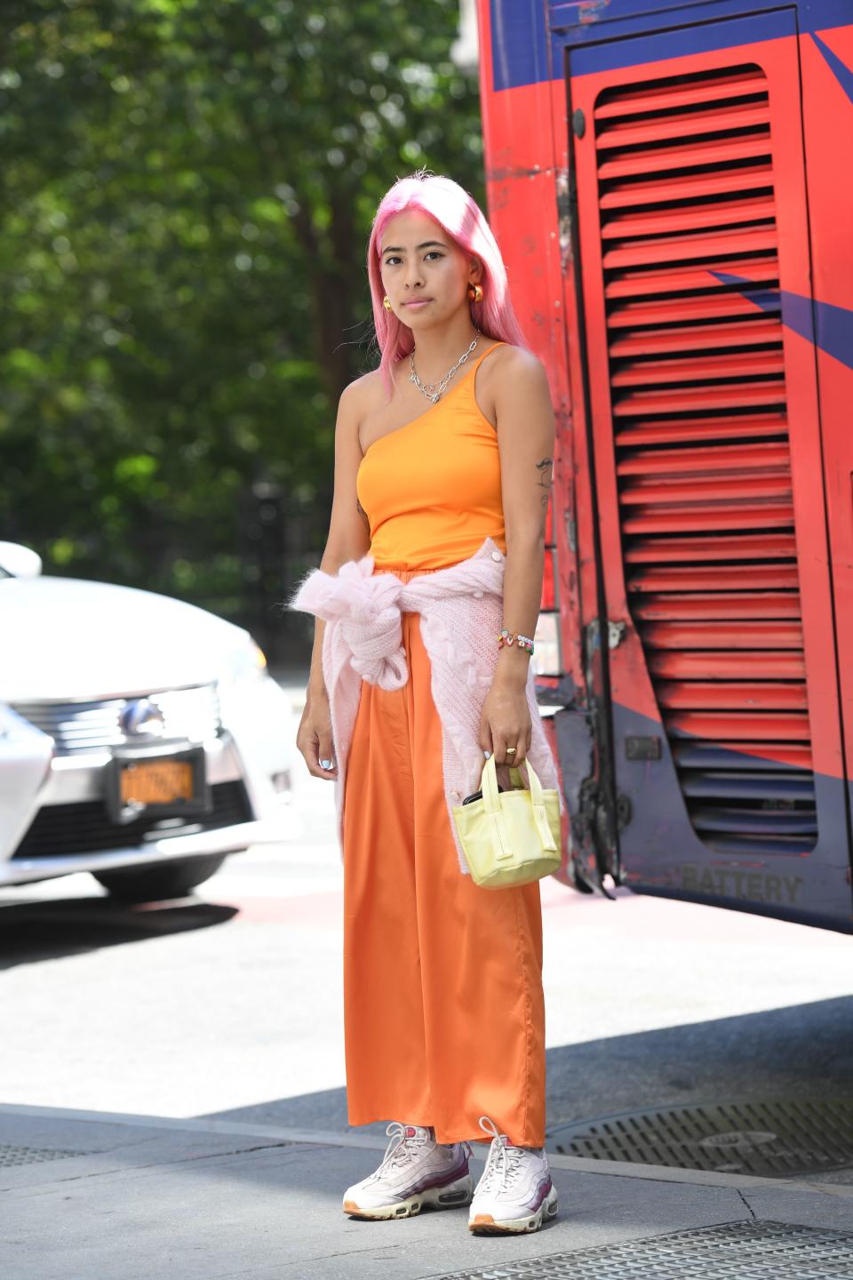 If your outfit is channeling multiple kinds of citrus fruits, you’re doing it right.