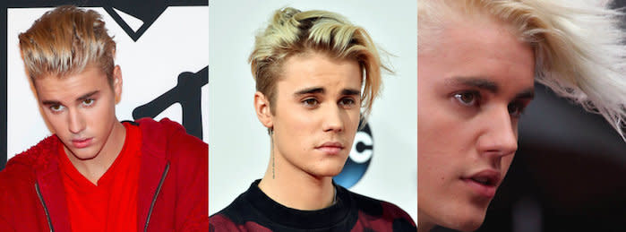 Justin Bieber's Purple Hair: A Brief Photo History of Artist's Hairstyles and New Do's
