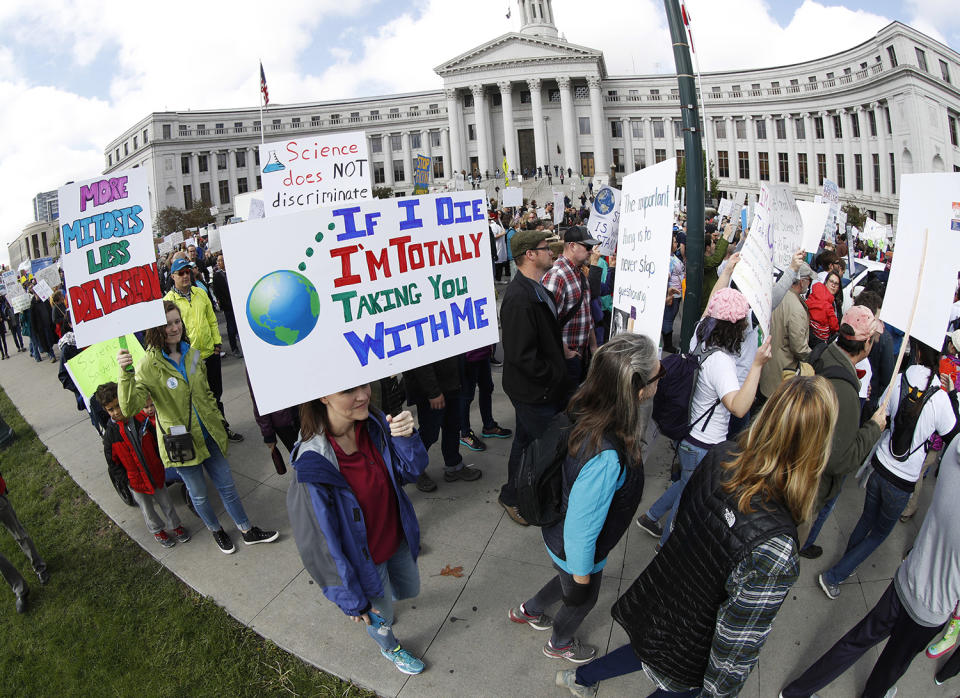 Protesters in Denver