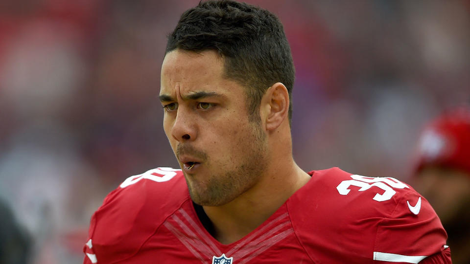 Was Jarryd Hayne too tall to excel as a running back? Pic: Getty