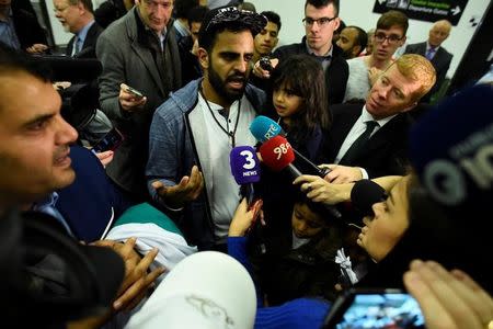 Irish citizen Ibrahim Halawa arrives at Dublin Airport in Ireland, October 24, 2017. REUTERS/Clodagh Kilcoyne