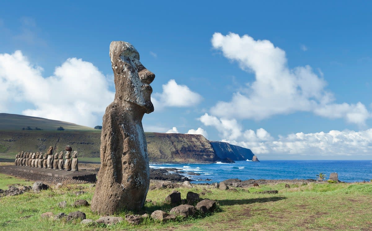 Rapa Nui is famous for its ‘Moai’ statues (Getty Images)