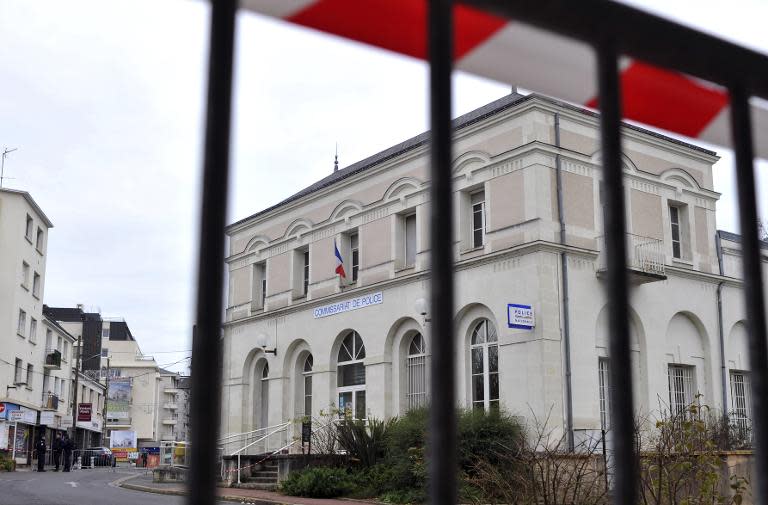 The police station in Joue-les-Tours, where French police shot dead a man who attacked them with a knife while shouting "Allahu Akbar"