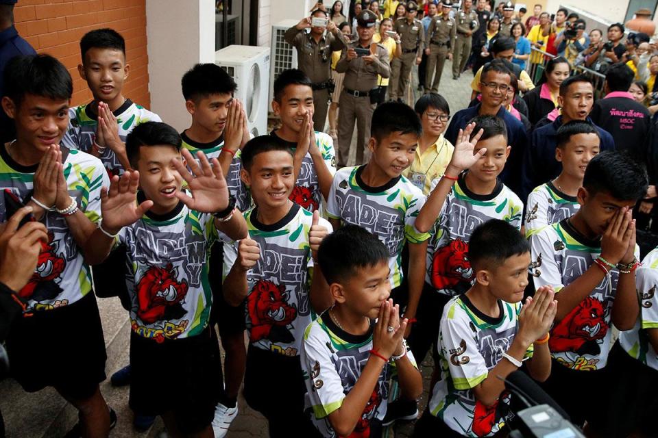 12 boys became trapped in Tham Luang cave while exploring in Chiang Rai province (REUTERS)