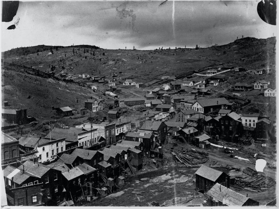 A view of Central City, Colorado, in the 1800s.