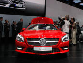 In celebration of the 60th anniversary of the SL badge, Mercedes-Benz has unveiled an all-new 2013 Mercedes-Benz SL. Visually the car takes styling cues not only from the famed 300 SL with the gaping front grill, but also from the 560 SL from the late 90s with its more slender profile. That trimmer sheet metal is accompanied by a hefty 250 lbs weight loss, thanks to an all-aluminum body. Two different powerplants will initially be offered: a 435-horsepower V-8 in the SL 500 trim and a 306-horsepower V-6 with the SL 350.