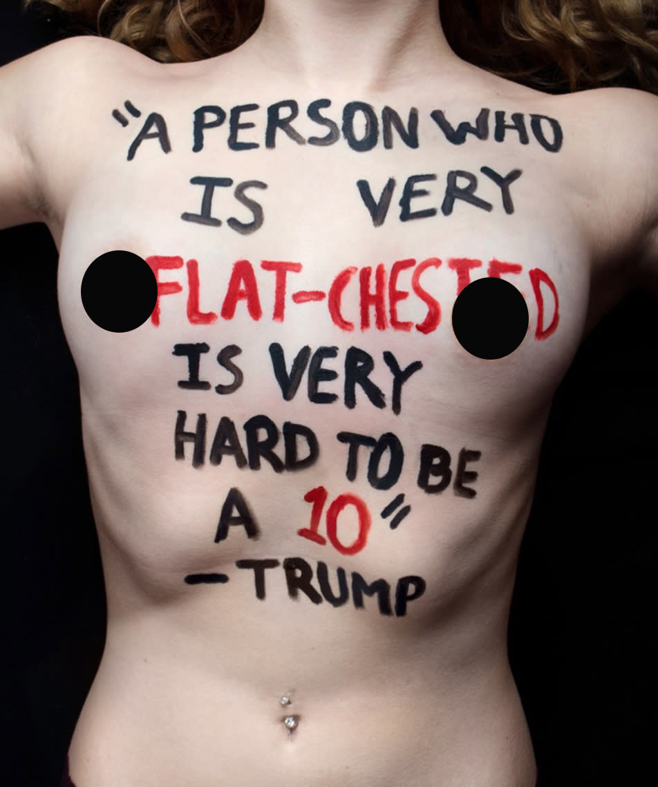 “A person who is very flat-chested is very hard to be a 10”