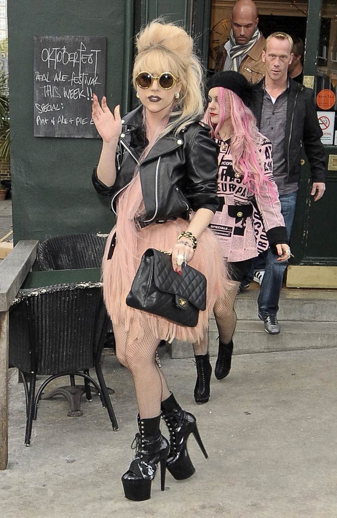 Lady Gaga Out In London