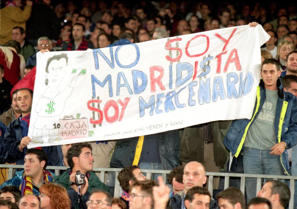 Luis Figo was the last player to move directly from Barcelona to Real Madrid back in 2000 – and Barca fans were not happy