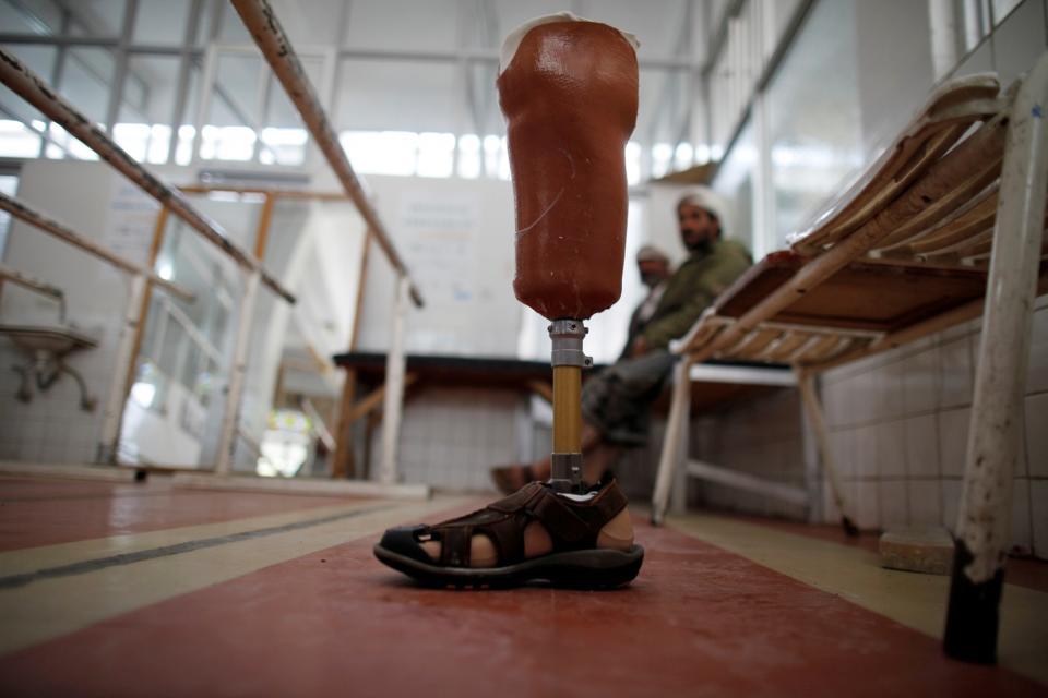 Artificial leg in Sanaa