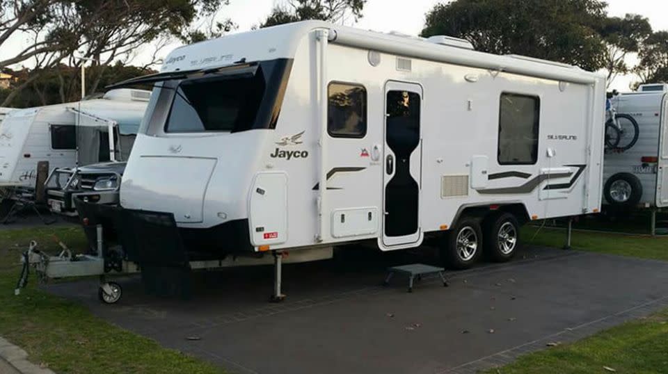 Anyone who spots the Jayco Silverline should contact police. Source: Supplied