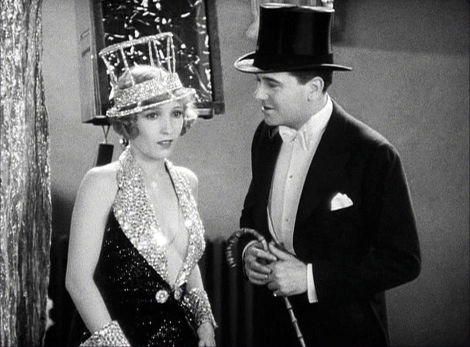 Hank (Bessie Love) is part of a sister act that boyfriend Eddie (Charles King) wants to use in a new show in "The Broadway Melody."