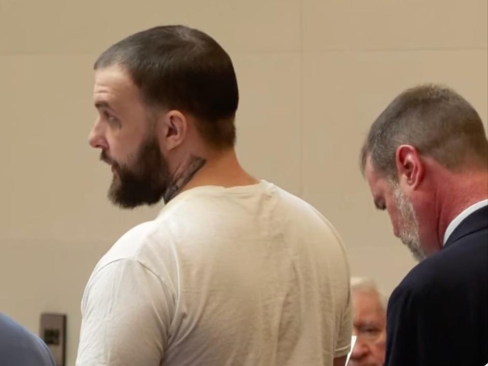 Adam Montgomery at his sentencing (CourtTV / screenshot)