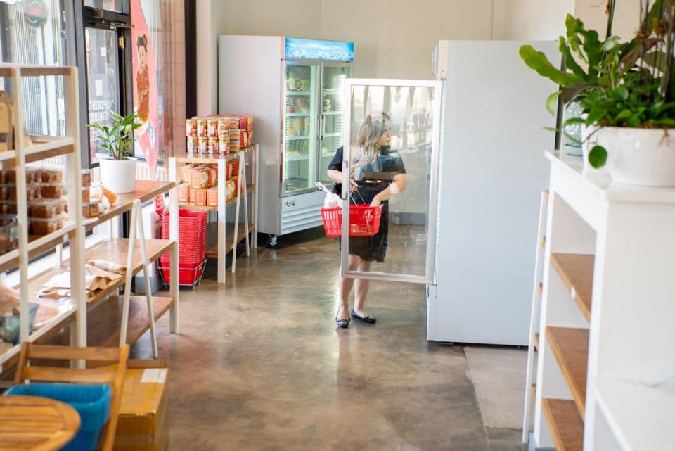 Kim Anh Bánh Mì & Boba also offers pantry staples and refrigerated items.