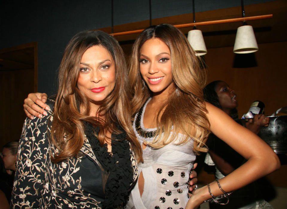 Tina Knowles and Beyonce