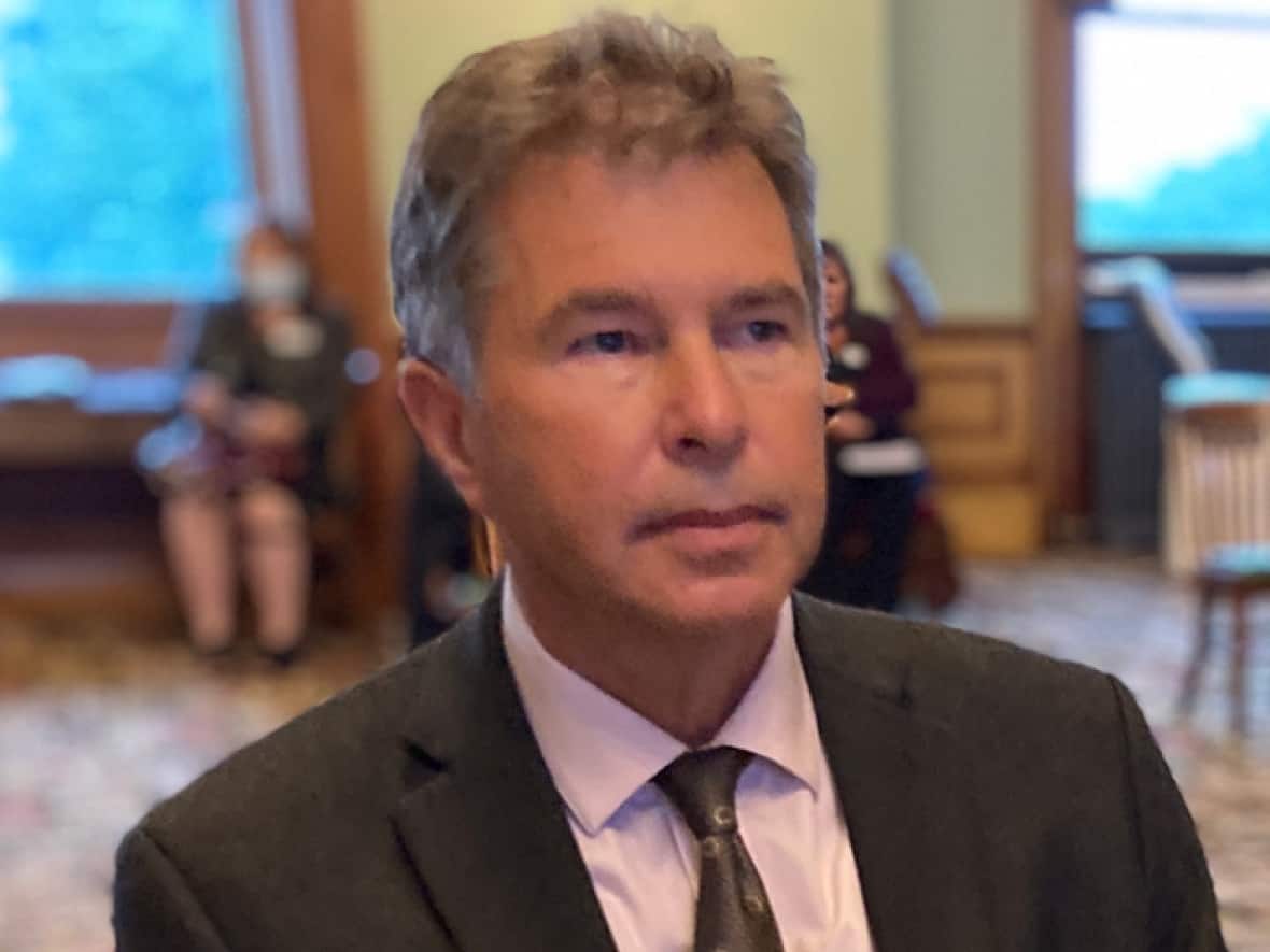 Dr. John Dornan, who was only appointed president and CEO of Horizon four months ago, declined to comment Monday on his firing Friday. (Jacques Poitras/CBC - image credit)