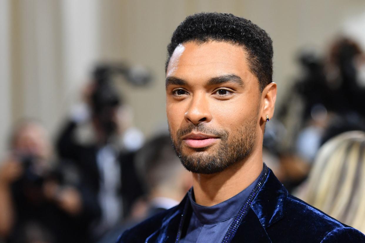 English actor Rege-Jean Page arrives for the 2022 Met Gala at the Metropolitan Museum of Art on May 2, 2022, in New York. - The Gala raises money for the Metropolitan Museum of Art's Costume Institute. The Gala's 2022 theme is 