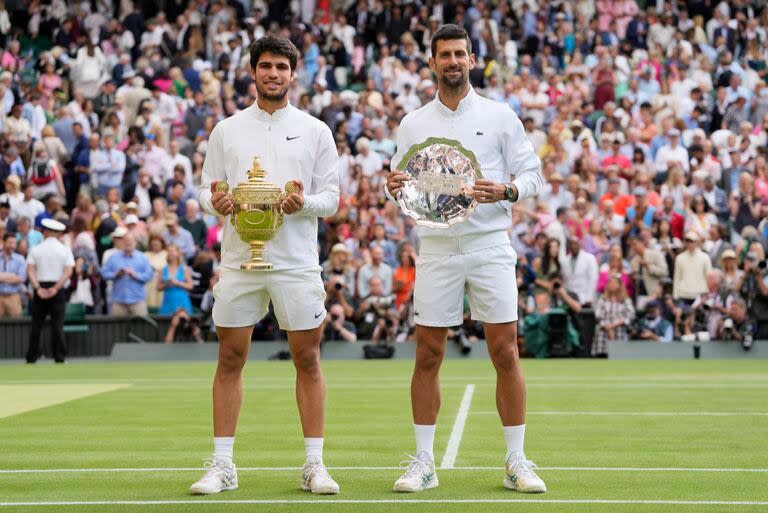 La única final de Grand Slam que perdió Djokovic en 2023 fue en Wimbledon, ante Alcaraz