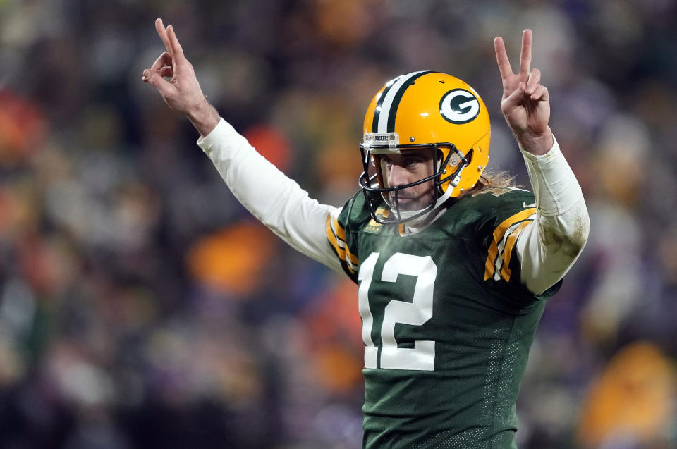 Aaron Rodgers won his fourth NFL MVP award on Thursday. (Photo by Patrick McDermott/Getty Images)