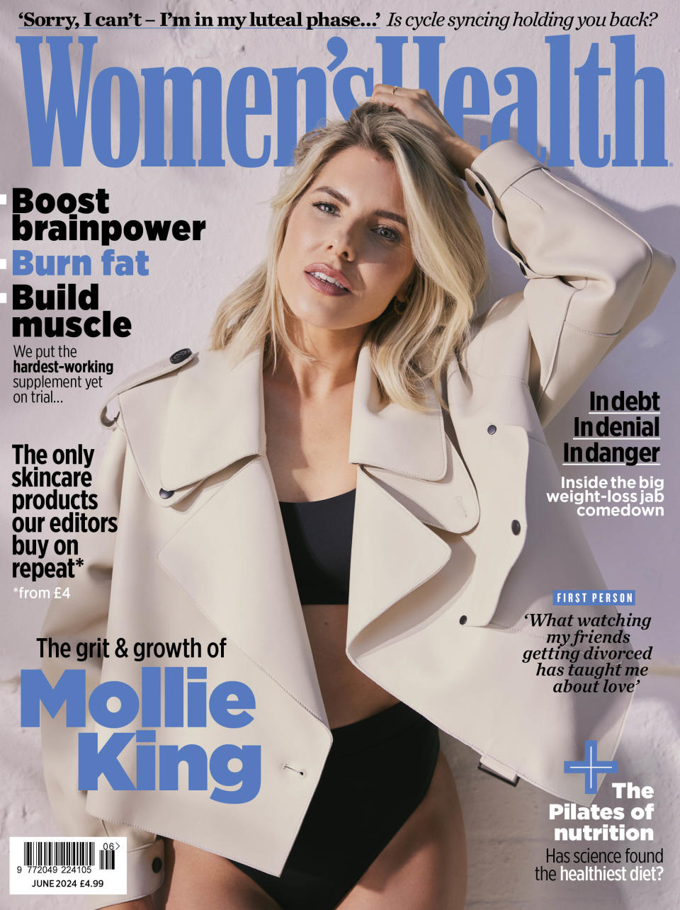 Mollie King is on the cover of Women’s Health (Matt Monfredi/Women’s Health UK)