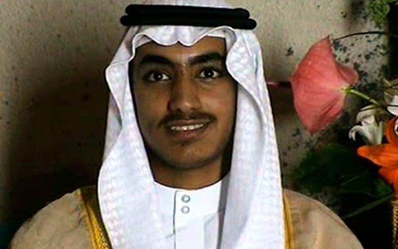 Miriam, Masri's daughter who was also killed in the operation, was married to Osama bin Laden's son, Hamza, pictured - CIA